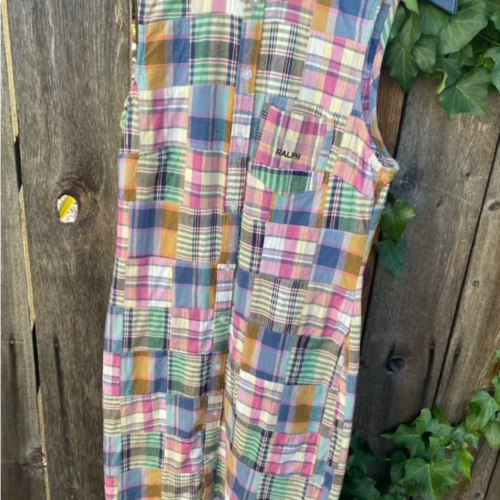 Ralph Lauren plaid mini dress